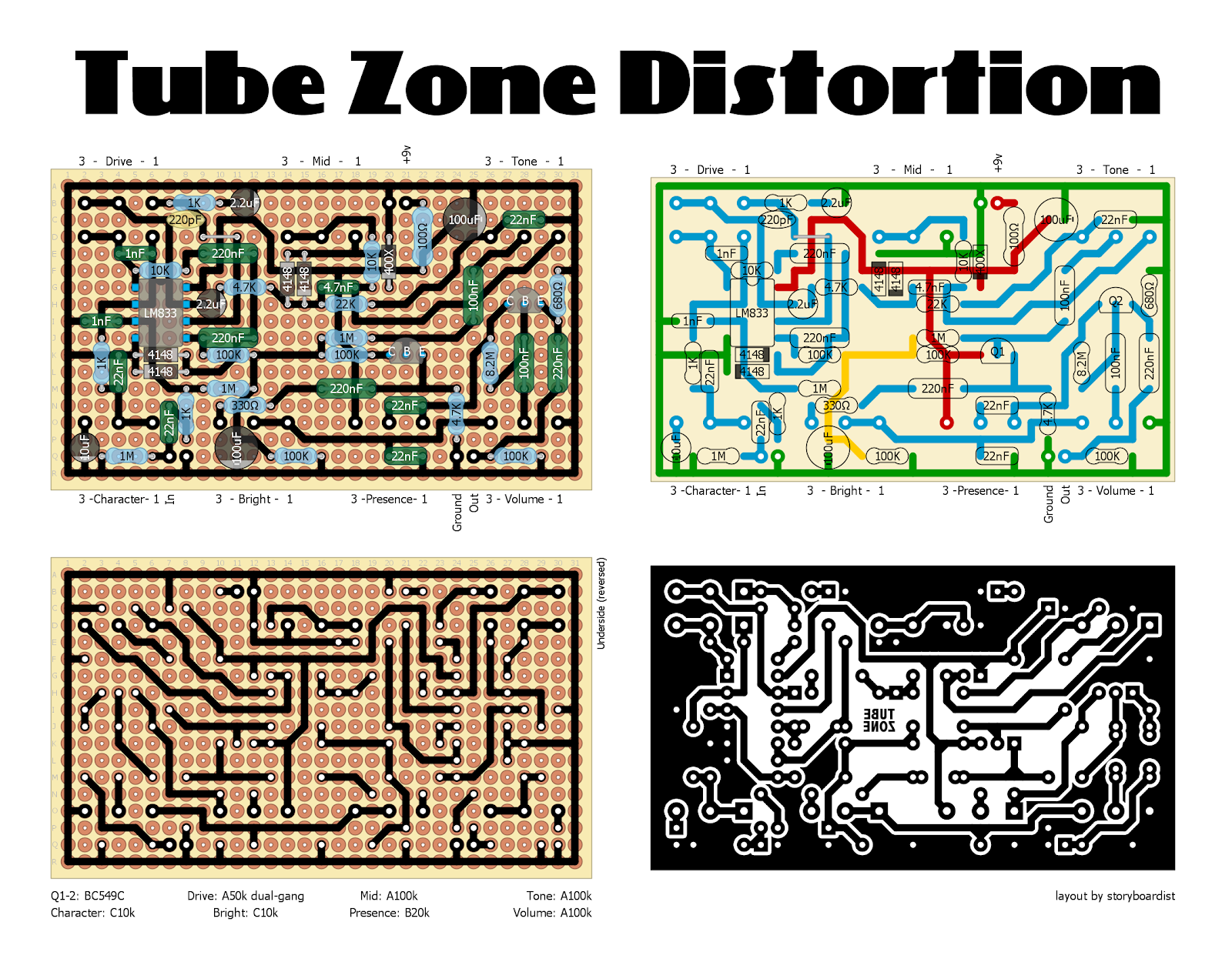 Perf and PCB Effects Layouts: MI Audio Tube Zone
